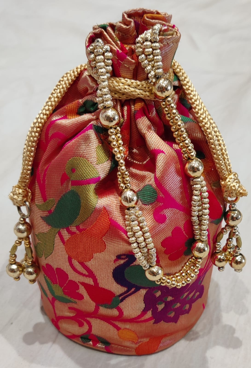 Potli Bag Paithani Clutches Online Buy Kalanshuk Luxurious Maharani Batwa  Purse Online Shopping Sale
